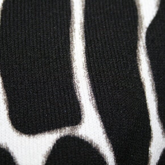 ETCETERA Black & White Nylon Knit Snap Front Sweater Small - Picture 13 of 13